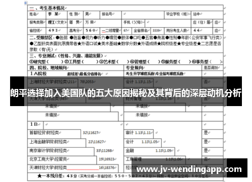 朗平选择加入美国队的五大原因揭秘及其背后的深层动机分析